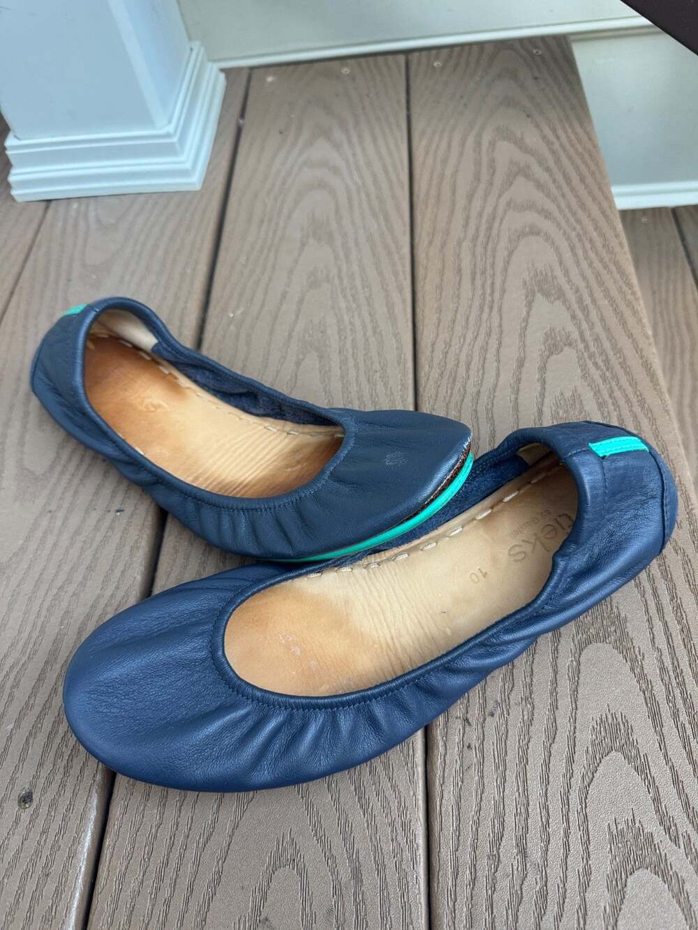 Tieks by Gavrieli DEEP PURPLE Leather Ballet Flats Size 10 (2000